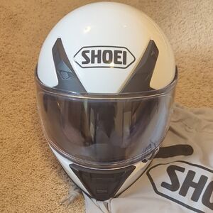 Shoei White Motorcycle Helmet